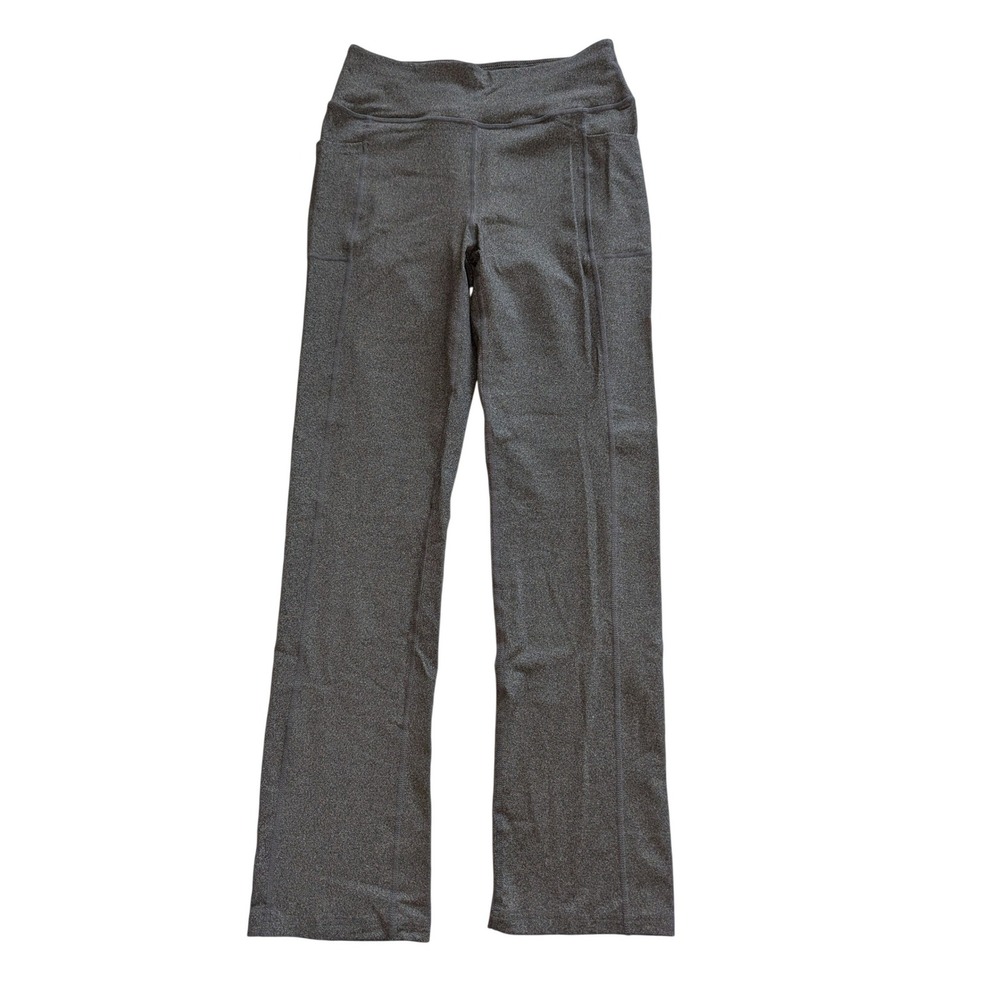 Skechers Womens GOwalk High Waisted Straight Leg Pants Gray Heather Size M